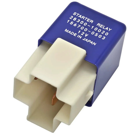12V Four Pin Purple Starter Relay 28300 10020 156700 0503 Compatible With Toyota Camry Corolla Lexus And Other Models Works Like A Champ For Smooth Starts, blue ABS plastic