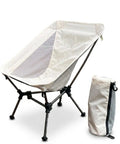 Capy OG Low Back Camping Chair With Tri Lock Stability Ultra Lightweight Portable Camp Chair next to carry bag