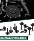 Fender Liner Bolts Kit 10 Pieces Torx Pan Head Screws For Chevy Silverado GMC Sierra Yukon Cadillac Escalade Buick Regal 2008 Through 2021 GM Vehicles Durable Auto Fasteners