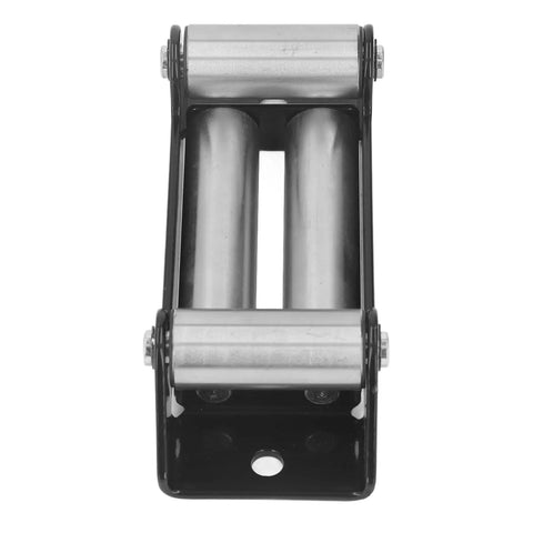 Heavy Duty Roller Fairlead 6000LB Load Capacity For Electric Winches Steel Cable Guide Off Road Recovery Gear Industrial Towing And Pulling Built To Withstand High Tension And Harsh Environments, front view