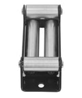 Winch Roller Fairlead for Heavy Duty Recovery, 6000 Lb Load, Cable Guide with 20 Lb Steel Rollers and Q235 Frame, 227mm Length, front view