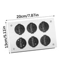 Top Shelf Six Socket 110V Filtered Power Strip And Audiophile Conditioner For Pro Audio Rigs Plus Home Theater Setup, 6 outlets.