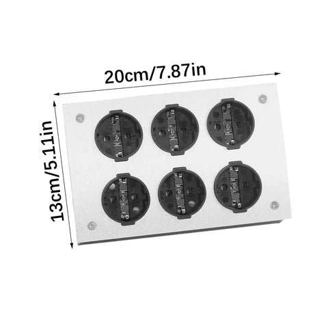 Top Shelf Six Socket 110V Filtered Power Strip And Audiophile Conditioner For Pro Audio Rigs Plus Home Theater Setup, 6 outlets.