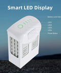 High Capacity 5870mAh Intelligent Flight Battery For DJI Phantom 4 Pro Advanced And RTK Up To 30 Minutes Of Flight Time Extended Drone Battery For Longer Flights And Better Coverage showing smart LED display and power button