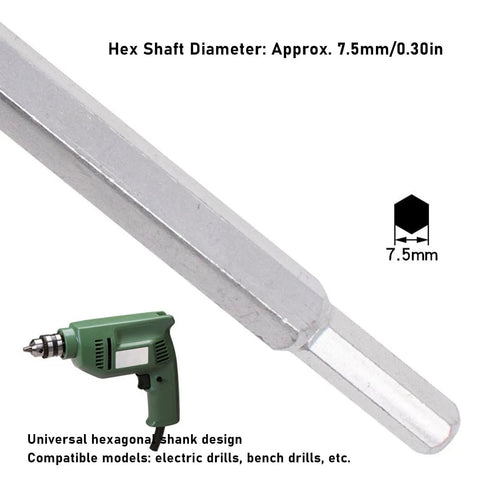 Heavy Duty Hole Saw Kit With Dust Bowl For Drilling Big Holes In Wood Plywood Smooth Drywall Jobs Includes Arbor Bit And Wrench For Fast Clean Cuts, 7.5mm hex shaft