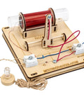 AM Radio Receiver Kit For STEM Projects: Educational Electronics With Tuned Circuit, No Batteries Or Soldering, Powered By Ambient AM Radio Waves, Real Radio Build For Dope Hands On Learning And Troubleshooting with coil and bulb
