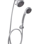 Hand Held Shower Head And Hose Combo Chrome Finish With 3 Adjustable Spray Modes, 69 Inch Stainless Steel Hose