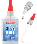 Bottle of Two In One Shoe Glue With Brush And Nozzle For Sole And Heel Repair, Clear Instant Bonding For Rubber Leather And More