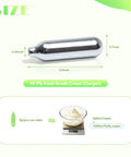 8G Whipped Cream Chargers 10 Pack Pro Grade Food Grade Culinary Gas Odorless For Professional Cafes And Dessert Shops Universal Refills