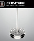 Pro Grade 12 Inch Probe Deep Frying Oil Thermometer Two Pack With Pot Clip shown with mechanical induction, no batteries needed.