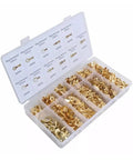 Grab A Solid Assorted Kit Of 750 Insulated Male And Female Wire Connectors Featuring 2 Point 8 Millimeter 4 Point 8 Millimeter And 6 Point 3 Millimeter Crimp Spade Terminals Perfect For Any Electrical Job Or Auto Repair Gig Needing Reliable Quick. Assorted ring connector kit in plastic organizer, gold plated terminals