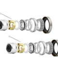 Trailer Bearings Kit For 3500 Lb Axles One And One Sixteenth Inch To One And Three Eighths Inch Spindle Two Sets Included L68149 L44649