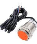Inductive M30 Proximity Sensor Switch PR30-10DP Cylindrical 10mm Sensing Distance DC 12-24V Shielded 3-Wire PNP Normally Open Heavy-Duty Plug And Play Industrial Grade Sensor, metal body