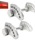 Upper Arm Caster Bolt Kit For Chevy Silverado And Gmc Sierra 1500 2500 3500 Trucks Suspension Hardware Adjustable Camber Parts two camber bolts in stainless steel.