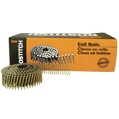 Framing Nails Thickcoat Round Head 1-1/2 Inch By.080 Inch Ring Shank Coil 15 Degree Sliding Nails 4,200-Pack Ideal For Siding And Framing Projects Built-Tough Construction For Quick, Strong Fastening On Walls And Roofs