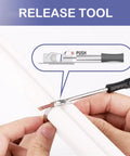 Heavy Duty Cable Tie Gun Kit With 300 Stainless Steel Zip Ties being used on pipe
