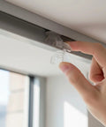 Premium Drapery Track Stoppers Keep Your Curtains Locked Down Totally Slip Free Tough Snap Install For Narrow Window Channels