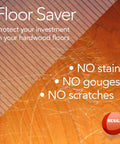 Clear Vinyl Floor Runner Protector for Hard Floors with Decorative Dual Pad Pattern, 27 Inches Wide by 6 Feet Long