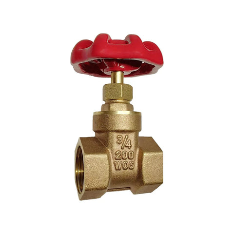 Brass Gate Valve DN20 NPT 0.75 Inch Female Thread Rotary Globe Valve For Water Gas Fuel Flow Control Plumbing Shutoff Valve