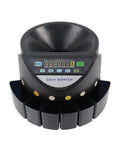 No Sweat Cash Counting Station With Three Digit Led Coin Sorter And Euro Compatible Bill Scanner for efficient coin sorting.