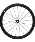 Front wheel of Carbon Disc Wheelset 50C Tubeless Center Lock With Front 12x100 And Rear 12x142 Thru Axles Black Finish