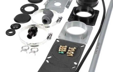 Top Shelf Loose Parts Bag And Full Repair Kit For Pro Hvac Rooftop Systems 59Tp5a100e211116 And 59Sp5a060e171214 components including seals and screws.