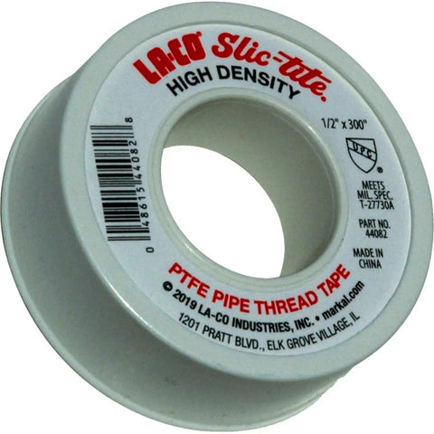 Heavy Duty White PTFE Thread Seal Tape For Pro Grade Plumbing And HVAC Work High Density Pipe Joint Tape on spool