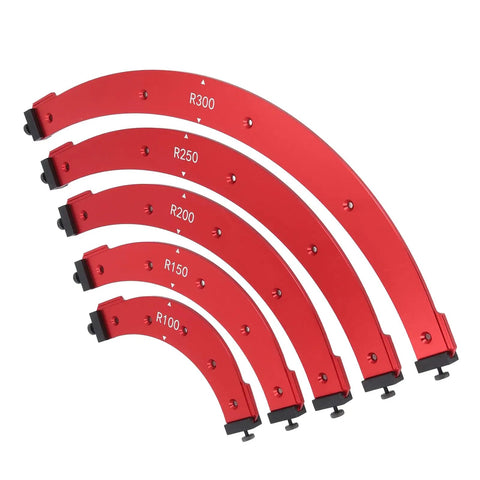 Top Shelf Aluminum Alloy Corner Jig Template Set For Dead On Precision Woodworking Corner Cuts Compatible With Router And Hand Tools For Slick Cabinet Edge Rounding Every Nailed It Build with red aluminum rounded templates.