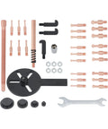 36 In 1 Blind Hole Bearing Puller Kit With Inner Outer Bearing Separator Set And Gear Splitter Pull Tool components displayed.