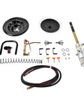 Components of 60 To 1 Air Operated Grease Pump for 5-Gallon Buckets with 13 ft hose and Z-shaped grease gun