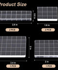 Six Clear Acrylic Stamp Blocks Set With Grid Lines For Easy Stamping Crafting And Scrapbooking Versatile Assorted Sizes