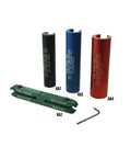 Complete Hinge Repair Kit For Sagging Doors With Four Pro Grade Tools HA1D HA2 HA3D HA4D in a rugged carrying case.