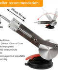 Telescopic Linear Actuator 65 And 39mm Stroke DC Reciprocating Motor Set 11 With 3XLR Connector US 110V Built Tough For High Frequency Use Low Noise Durable Aluminum Alloy Fuselage Powder Metallurgy Build Compact And Versatile Motion, 65mm stroke, M6 mount