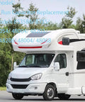 RV parked outdoors, compatible with Beefed Up Run Capacitor Replacement For RV Air Conditioners 60 To 5 UF MFD 370 440 VAC.
