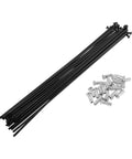 20 Pack 12G Bicycle Spokes 216mm Length Carbon Steel Black For Wheel Building And Repair Tough Spokes For Front And Rear Bike Wheels Built For Daily Rides And Easy Replacement