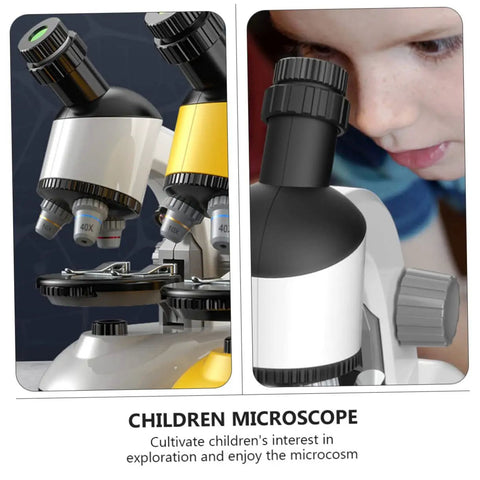 Kid Friendly High Definition Microscope Learning Set For Safe Easy Observation And Hands On Science Exploration Rotatable Viewing