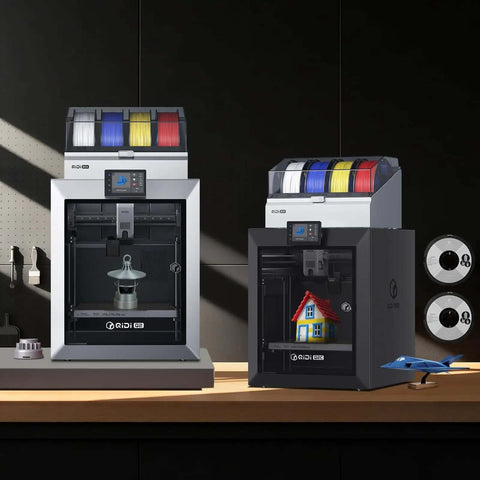 Colorful 3D Printing System With 16 Color Multi Material Capacity For Q2 Q2C Printers setup on a workbench