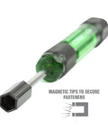 7 Piece Precision Nut Driver Set Green And Black Metric 3 To 6 mm Nut Drivers For Jewelry And Electronics With magnetic tips