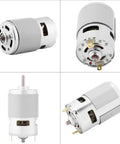 775 Brushless DC Motor 12V 150W High Speed 13000 To 15000 RPM showing various angles, compact design with metal gear drive.