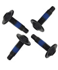 Hella Easy Install Kickass Tailgate Cap And Spoiler Trim Hardware Screws For Chevrolet Silverado And Gmc Sierra Pickup Trucks Straight Swap Replacement Bolts four piece pack screws with blue thread.