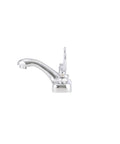 AquaSpec 4 Inch Centerset Faucet With Integral Spout And 4 Inch Wrist Blade Handles In Chrome Finish 2.2 GPM Pressure Compensating Aerator