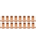 Pro Grade Plasma Cutting Torch Tip Electrode Shield Cap Stand-Offs Kit For PT60 IPT60 PT60 PT40 IPT40 Series - 20 electrodes displayed