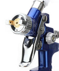 Top Tier Hvlp Gravity Feed Spray Gun Precision Zero Point Eight Millimeter Tip close-up view showing nozzle and controls