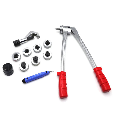 7 Lever Tube Expander Set For Plumbing And HVAC, 7 Die Head Swaging Kit For Copper Brass Aluminum Tubing, tools and accessories