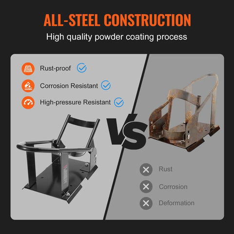 Heavy Duty Motorcycle Wheel Chock With 1800 Lb Capacity Durable Steel Front Tire Bracket vs Rusted Model Comparison