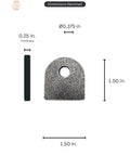 Weld On Mounting Tabs Built From A36 Steel One And One Half Inch By One And One Half Inch Tabs With Three Eighths Inch Holes MIG