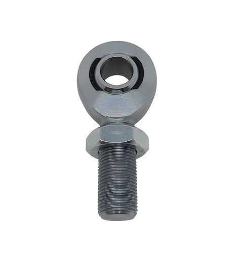 Heavy Duty 7/8 By 3/4 Inch Heim Ball Joint Kit Featuring Left And Right Threads, shown from the front with threaded shaft.