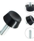 Twenty Four Pack Adjustable Furniture Leveling Feet Replace Wobbly Table Glides Screw In Leg Stabilizers One Quarter Inch Pitch Grip These Tight For A Rock Solid Foundation Wherever You Park Your Rig, black leveling foot with screw