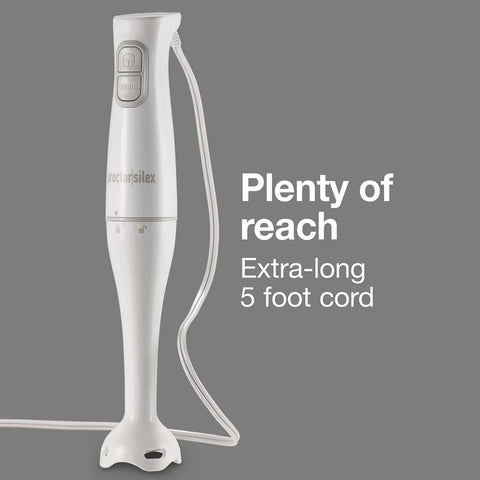 Smooth Operator Electric Immersion Blender With Detachable Dishwasher Safe Blades, Two Speed Settings For Hassle Free Purees, Whipped Cream And Quick Blending Of Soups, Smoothies, Sauces Directly Into Any Pot with extra-long 5 foot cord.