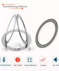 Steel bearings for Round Lazy Susan Turntable With 80 Cm Tempered Glass Tray, Smooth Silent Steel Bearings, 360 Degree Spin